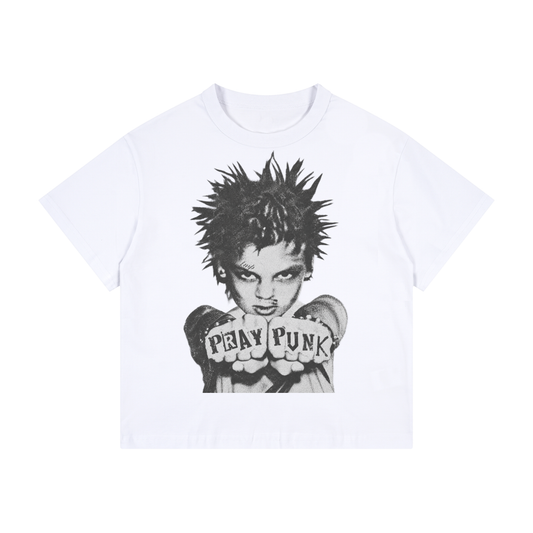 Little Rebel Pray Punk Tee